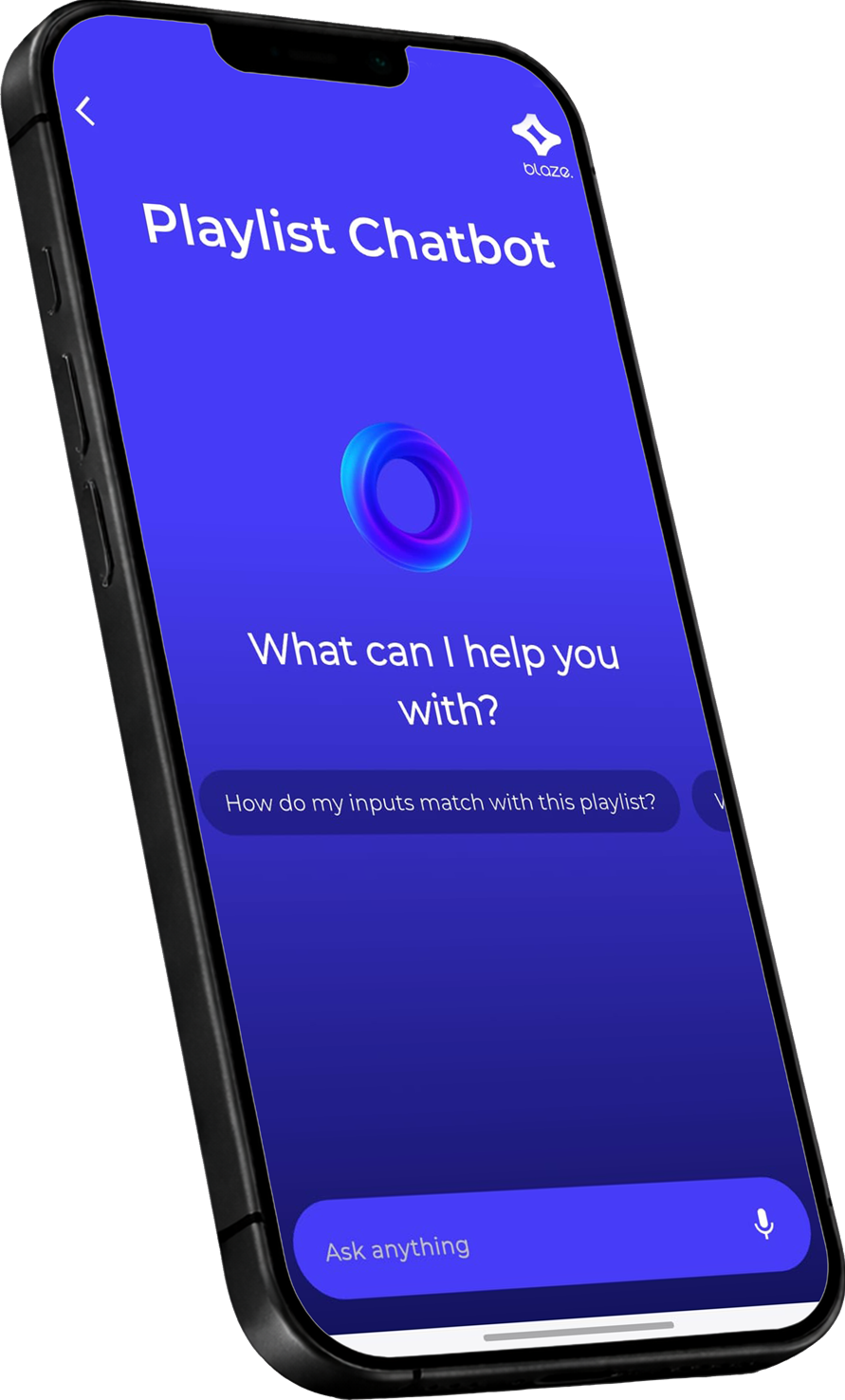 Blaze AI app ai chatbot screen