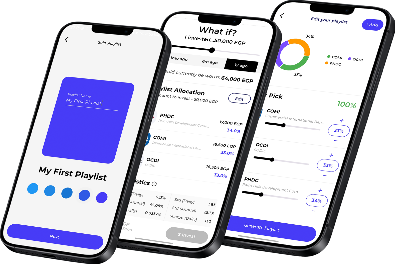 Blaze AI app trading screen